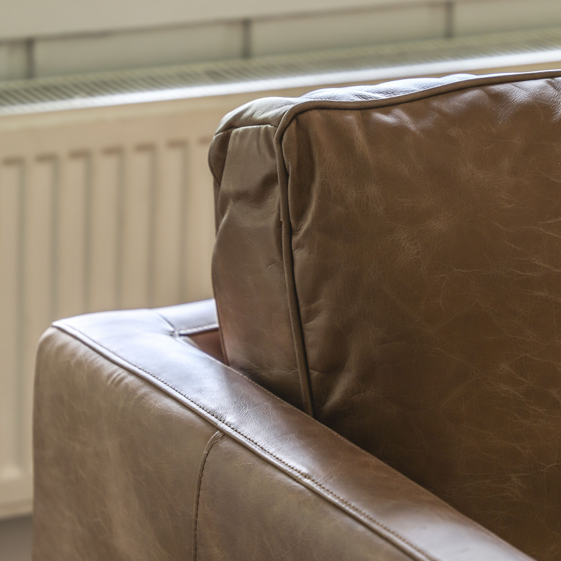 Osborne 3 seater Sofa Vintage Brown Leather