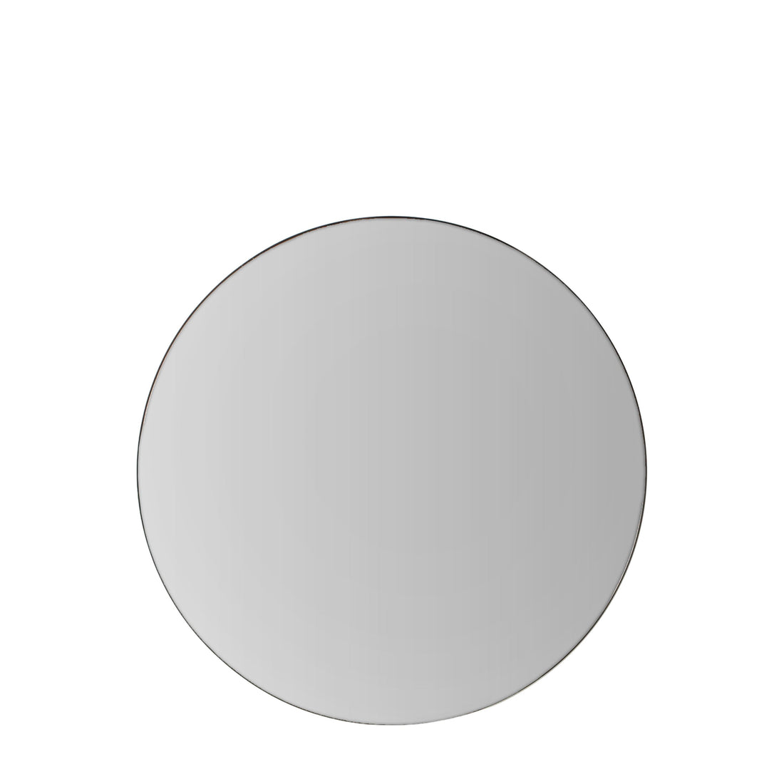 Hayle Mirror Round Black