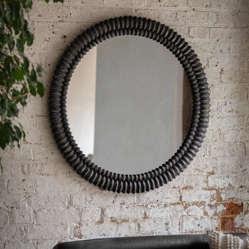 Pimlico Mirror Round Blackwash