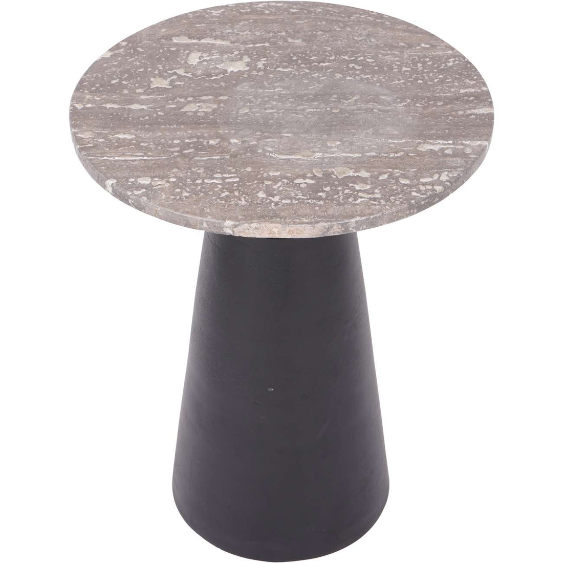 Clifton Side Table Dark Travertine