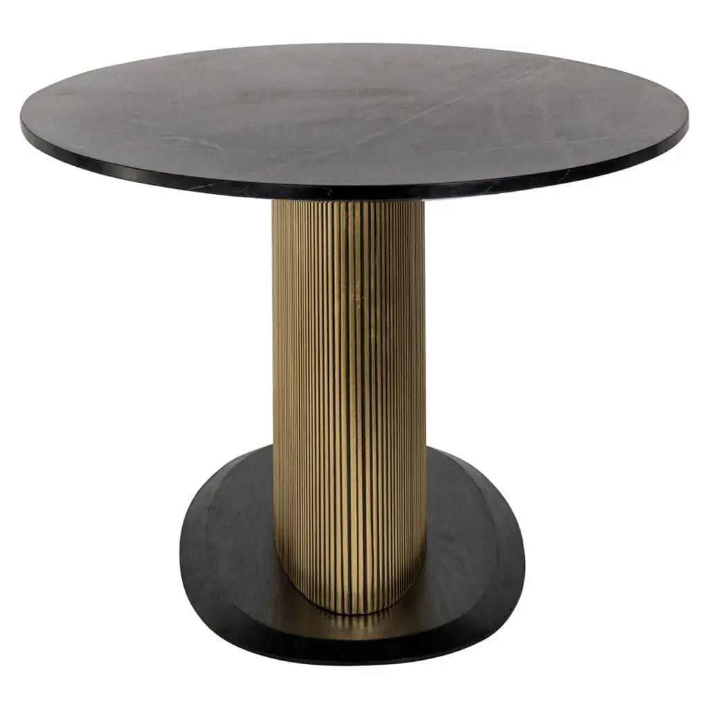 Ironville Oval Dining Table 235cm Black/Gold