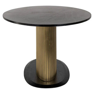 Ironville Oval Dining Table 235cm Black/Gold