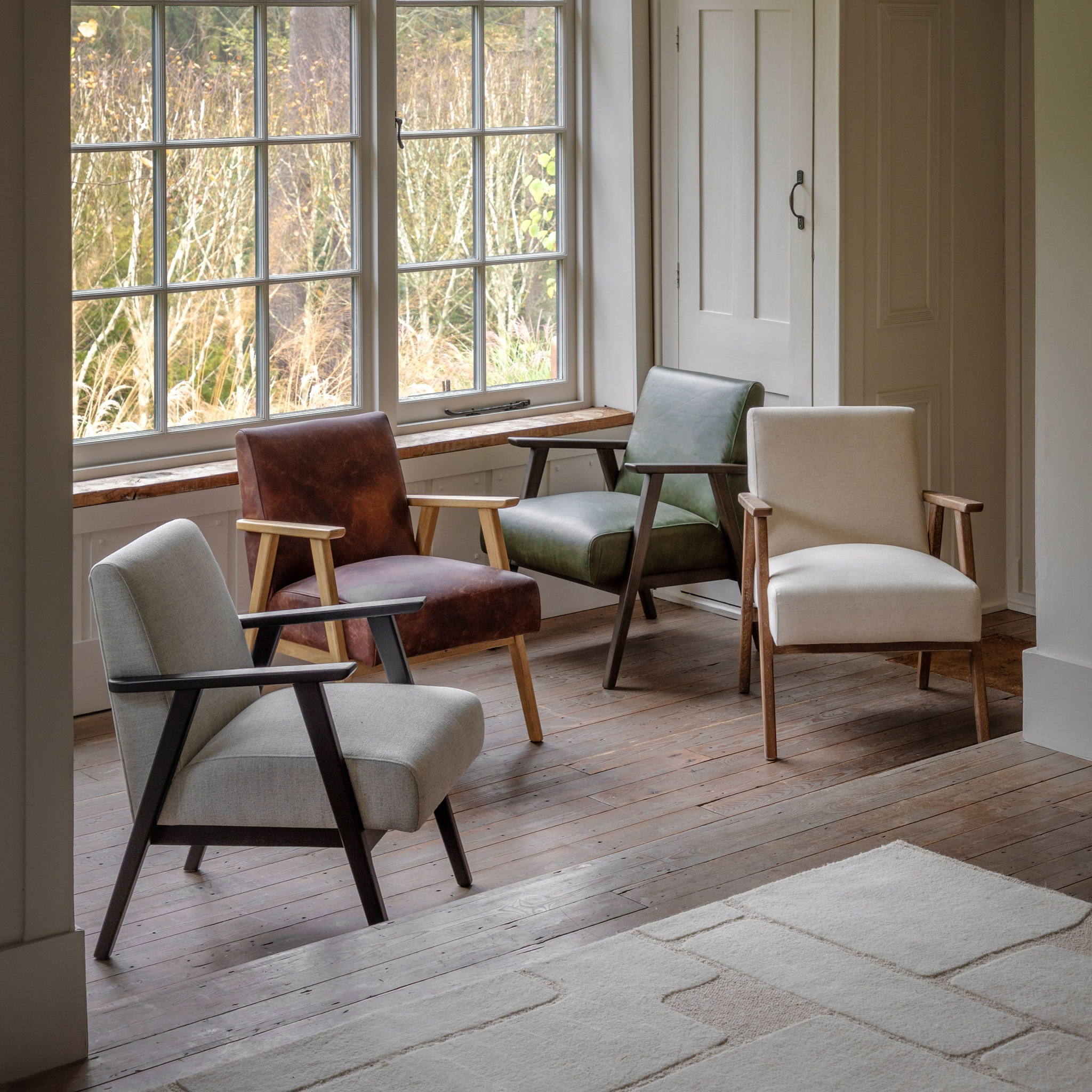 Neyland Armchair Heritage Green Leather