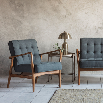 Humber Armchair Dark Grey Linen